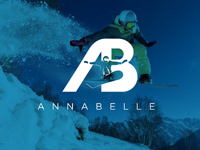 Annabelle Logo design ab abboarding ablogo boarding businesslogo creative customlogo design iceboarding iceskating lettermark logo logo logocreator logomaker logotype snow snowboard snowboarding snowlogo unique logo