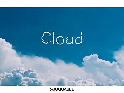 Cloud Font alphabet font fonts