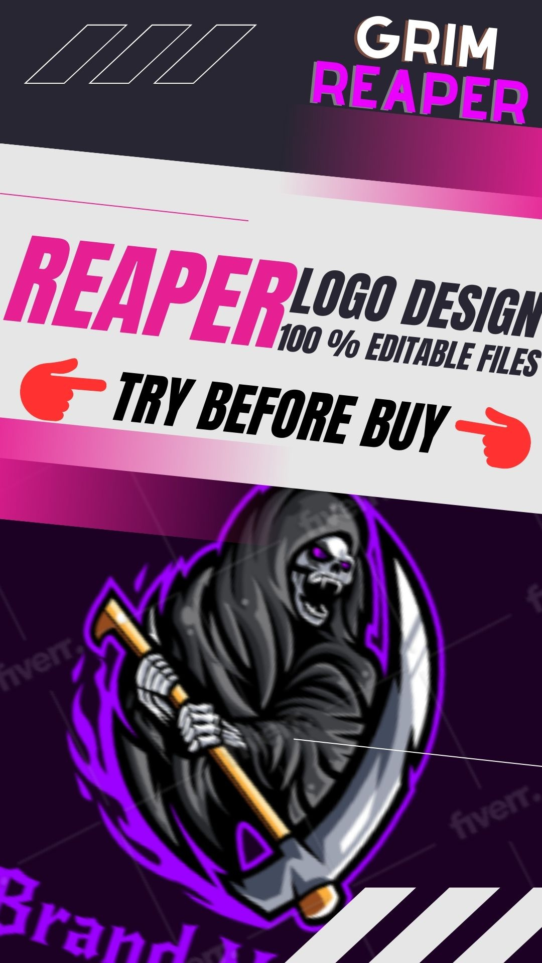 Reaper Logo by CartoonArtist(Freelancer) on Dribbble