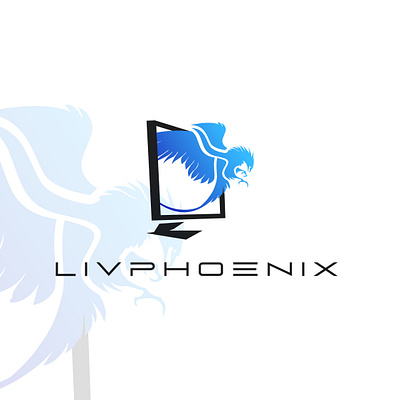 LIVPHOENX LOGO DESIGN abstract branding businesslogo computer creative customlogo design designer logo logo design logo designer logo mark logotype minimal phoenix phoenix logo phonix screenlogo tech technology