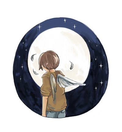 Moonboy childrens illustration digital art illustration mangaart