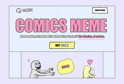 MEME COIN WEBSITE comics crypto cryptodesign defi doge meme meme coin meme design meme website pepe ui