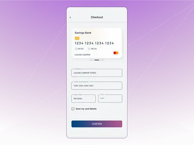 Credit Card Checkout Screen checkout screen credit card dailyui design figma mobile app payment
