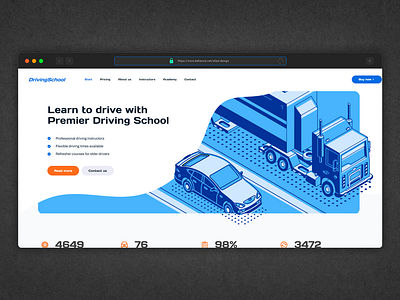 Driving School customization driving elementor instructor landing page modern design responsive ui ux website wordpress