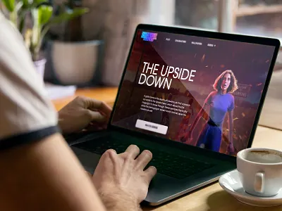 Stranger Things series Design Concept | Ad website main page design design concept first screen main page series stranger things ui web design