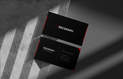 Business card design 3d animation branding logo motion graphics ui