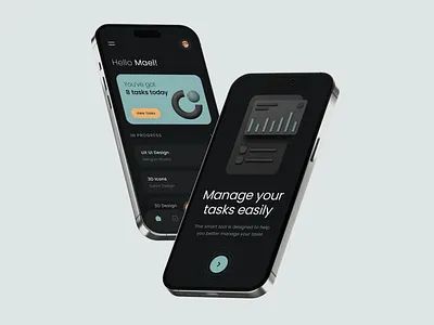 Task Management - Mobile App 3d 3d chart 3d illustration 3d object dashboard design graphic design illustration rizki agus ui ui design ui ux design ux design