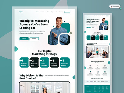 Digital Marketing Agency Website 3d animation art branding digital digitaldesign flatdesign graphic design illustration innovationsync landing page logo marketing mobile motion graphics nft product design ui vector webdesign