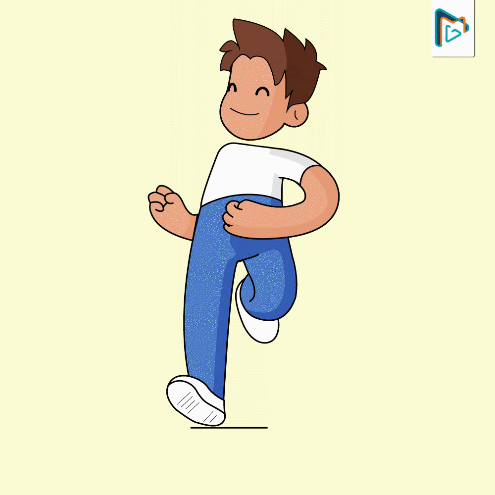 Running Boy Motion Graphic Animation by MotionGility on Dribbble