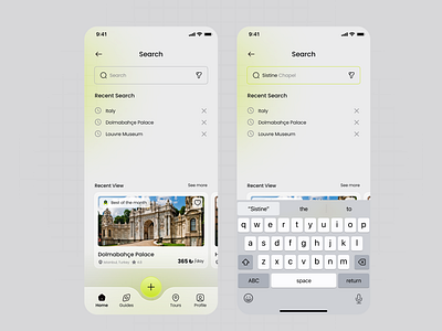 Journifly Tour Guide ♦ Search Screen - Mobile UI app design mobile product design screen search ui ux