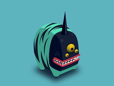 Saturn Zoo - Unicorn adobe adobeillustrator adobephotoshop characterdesign illustration illustrator isometric vector