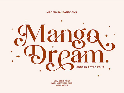 Mango Dream Font calligraphy display display font font font family fonts hand lettering handlettering lettering logo sans serif sans serif font sans serif typeface script serif serif font type typedesign typeface typography