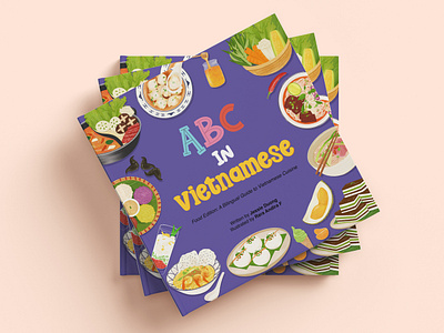 ABC in Vietnamese asian food cook book food art food illustration graphic design illustration