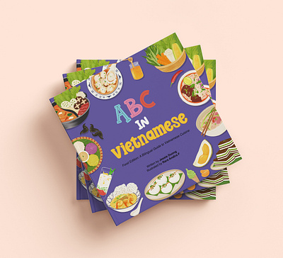ABC in Vietnamese asian food cook book food art food illustration graphic design illustration
