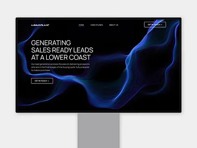 LeadFlux — Hero & Graphics Overview animation hero high end landing landing page lead lead generation marketing motion motion design type ui ux web web design web marketing website