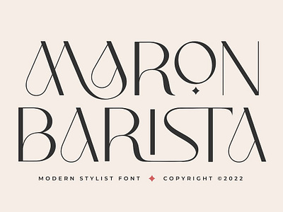 Maron Barista Font calligraphy display display font font font family fonts hand lettering handlettering lettering logo sans serif sans serif font sans serif typeface script serif serif font type typedesign typeface typography