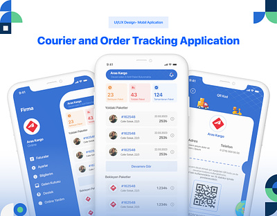 Courier App Design appdesign appuidesign courierapp orderapp ui uidesign userinterface uıux
