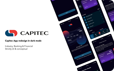 Capitec redesign (passion project) banking app branding ui uidesign uiux design ux design