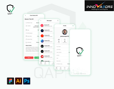 Qapp Mobile App app branding design graphic design illustration landing page logo qapp ui ux vector