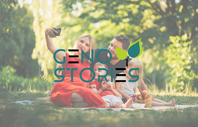 Geno Stories Mobile App app branding design genostories graphic design illustration innova8ors landing page logo memories ui ux vector