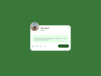 StatusUpdate#dailyui081 dailyui081