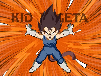 Vegeta 3d animation app branding caricature design figma graphic design icon illustration illustrator logo motion graphics photoshop ui ux vector