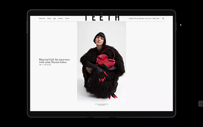 Teeth magazine redesign concept animation design digitalart graphic design layot magazine magazinelayot motion graphics swisstypography typeinspire typography ui uidesign ux visualdesign web design