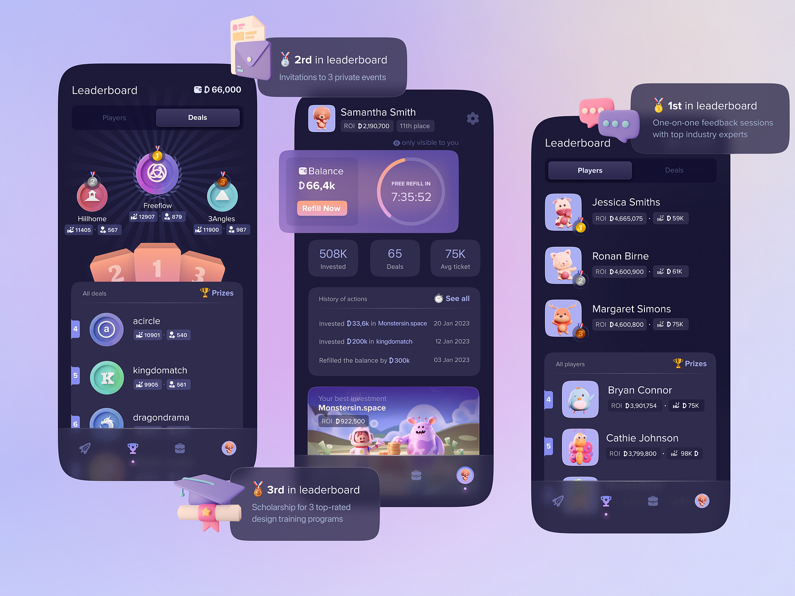 Investment game by Zhenya Karapetyan on Dribbble