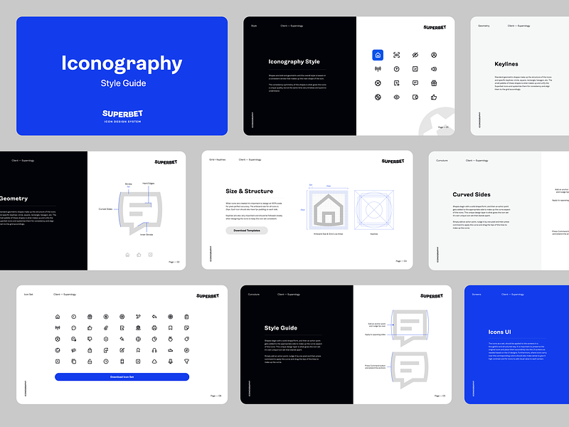 Icons Style Guide app betting branding design grid icon icon designer icon set iconography icons illustration ios keylines logo simple style style guide superbet ui