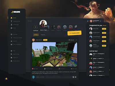 RKDE: Homepage animation animation branding clean crypto darktheme dashboard design earn game graphic design homepage interface motion motion graphics p2e play player ui ux web