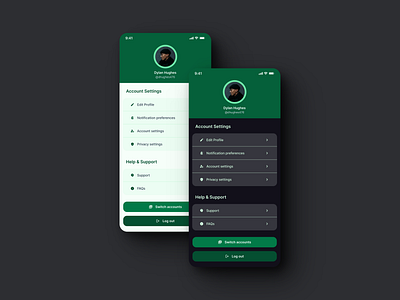 007 - Settings app design ui ux