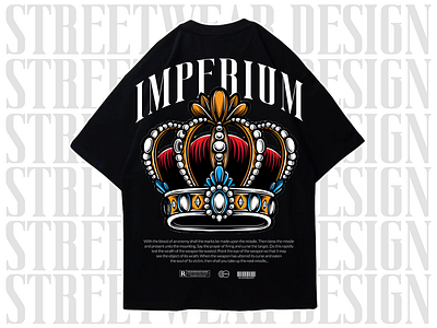 Crown luxury streetwear design tshirt design urban design