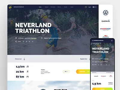 Race Mango - Landing page active design designthinking endurance gradient gradientbutton landing landingpage mango marathon responsive responsiveweb responsivewebsite sport sportdesign sportweb sportwebsite triathlon webdesign website