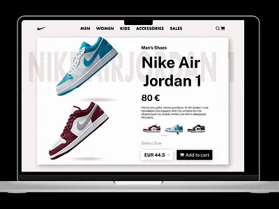 Nike Shows Show Concept desktop illustration motion graphics ui