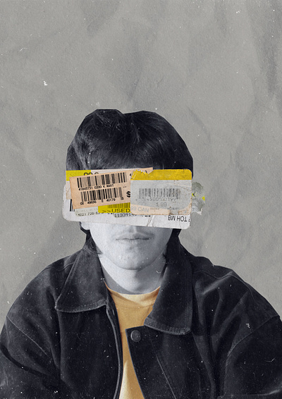 "Tagged" - Bio Visual Album abstract collage graphic design