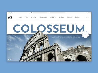Colosseum Website Design branding colosseum design italy rebranding tour ui ux webdesign website