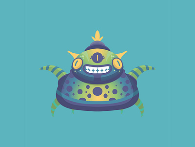 Cute Monster I-2 adobe adobeillustrator adobephotoshop characterdesign illustration illustrator monster vector