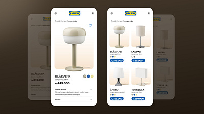 Ikea Product page UI redesign design graphic design ui