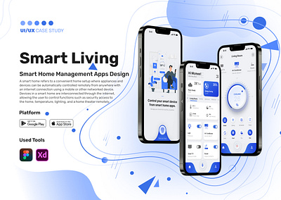 Smart Home Mobile Apps UI UX Design android apple apps branding corporate design e comerce ecommerce interface ios minimal mobile apps mobile ui modern shopping smart house smarthome ui uiux ux