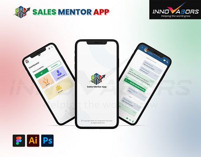 Sales Mentor App agents app app branding design graphic design illustration landing page logo sales mentor app ui ui design ux vector