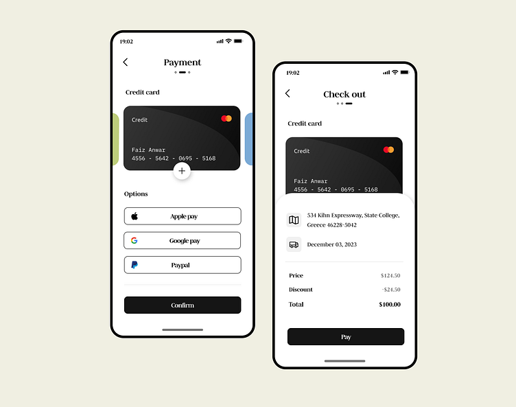 Payment Screen_ App Design by Leana Lee on Dribbble