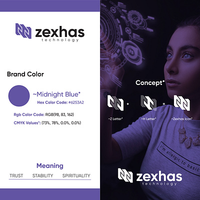 Zexhas brand brand identity branding graphic design logo logostyle minimalist modern