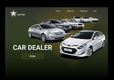 Car Dealer Landing page branding design product designer ui uiux designer ux web developer