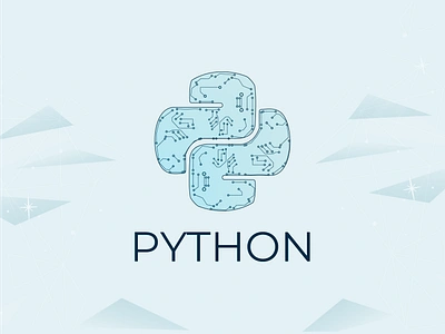 Python Logo Redesign: Embracing a Blue Light Aesthetic animation branding design graphic design illustration logo motion graphics vector