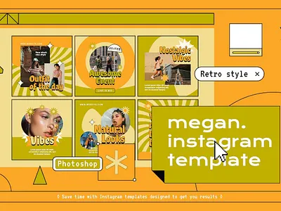 Creative Instagram Stories & Post Template - Megan instagram instagram banner instagram post instagram post template instagram posts instagram posts template instagram stories instagram stories template instagram story instagram story template instagram template instagram templates social media social media banner social media pack social media templates socialmedia stories ui ux