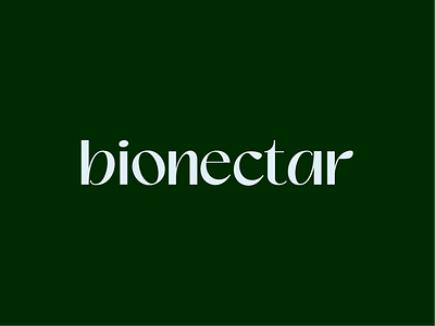 Bionectar Branding Logotype Design Draft V1 bio branding design health identity lettermark logo logotype luxury minimal nectar organic period supplements typography womens wordmark