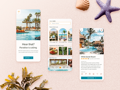 Hotel/Resort Booking App app booking hotel mobile resort ui ux