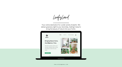 LeafyLand - Web Design app design illustration logo typography ui ux website