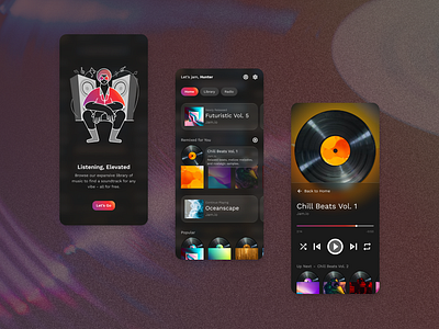 Music Player Mobile App app mobile music player ui ux