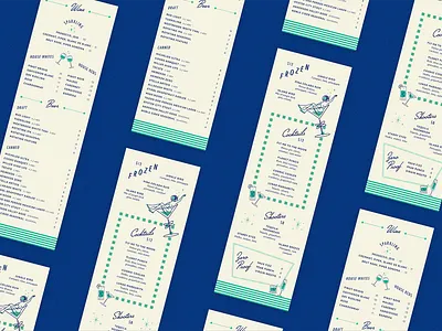 Satellite Bar Menu bar branding brand identity branding illustration menu menu design restaurant brand typography visual identity